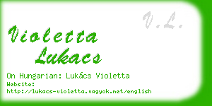 violetta lukacs business card